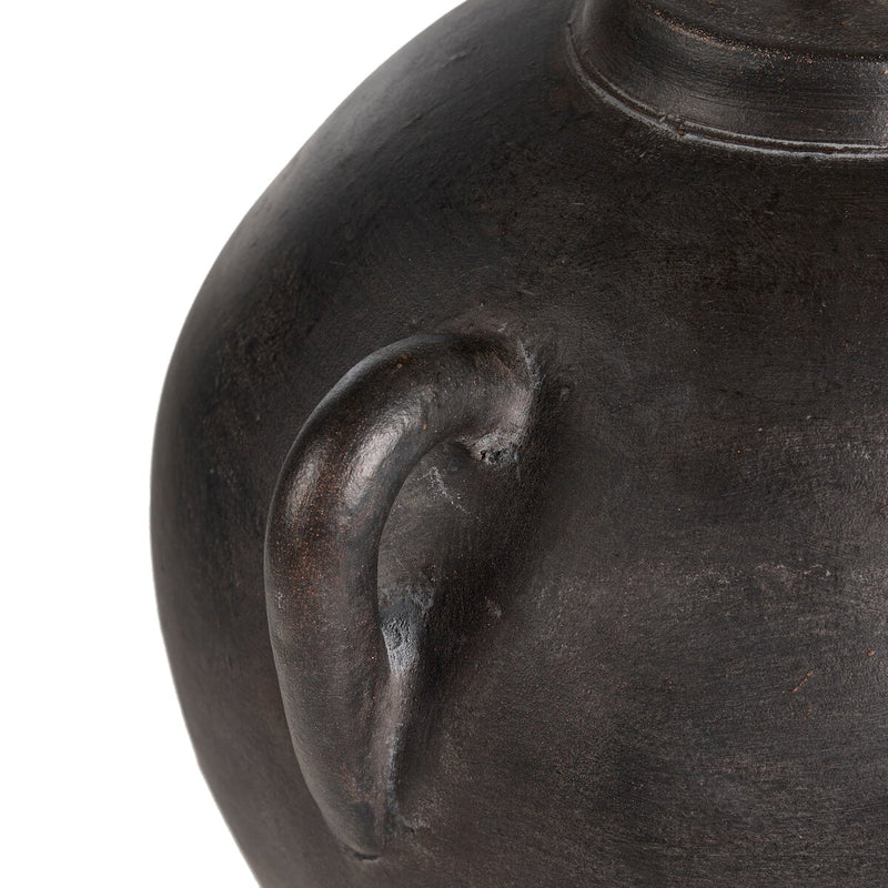 Mays Table Lamp - Aged Black Terracotta
