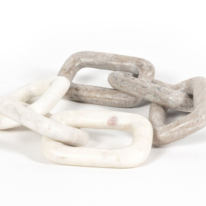 Marble Chain - Creamy Taupe Marble