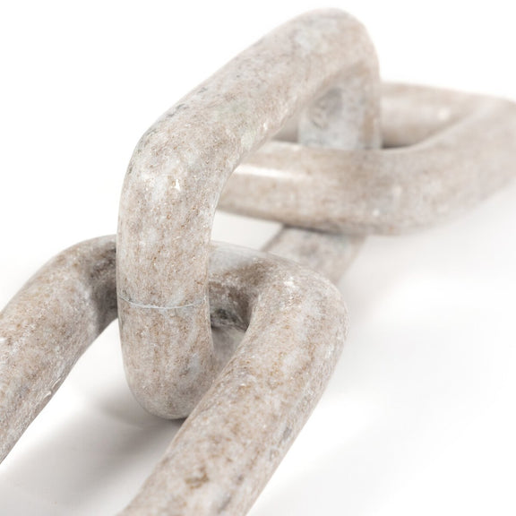Marble Chain - Creamy Taupe Marble