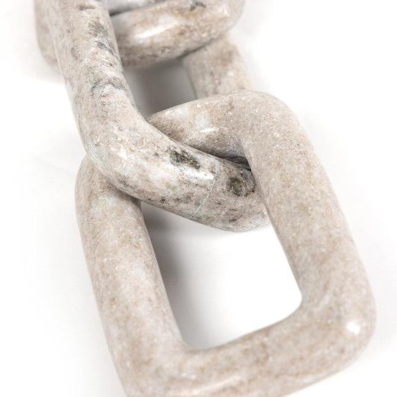 Marble Chain - Creamy Taupe Marble