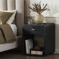 Caspian Nightstand - Black Ash Veneer