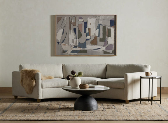 Lalo Ombre Throw - Beige Ombre
