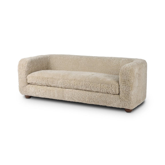 Gidget Sofa - Beige Shearling