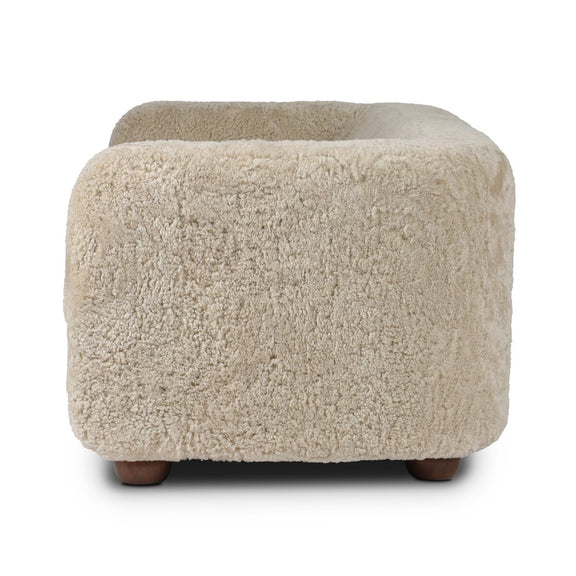 Gidget Sofa - Beige Shearling
