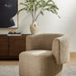 Tybalt Swivel Chair - Sheepskin Camel