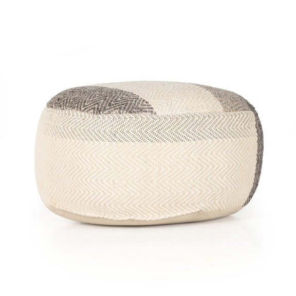 Color Block Floor Cushion - Brown, Cream