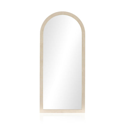 Cressida Floor Mirror - Ivory Painted Linen