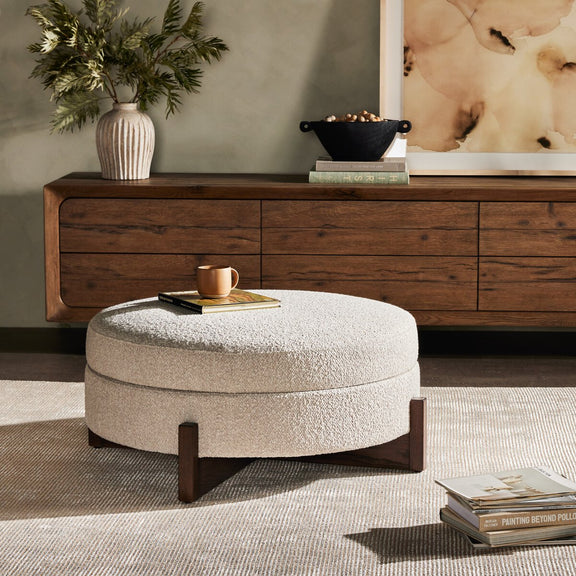 Esben Storage Ottoman-39" - Sattley Fog