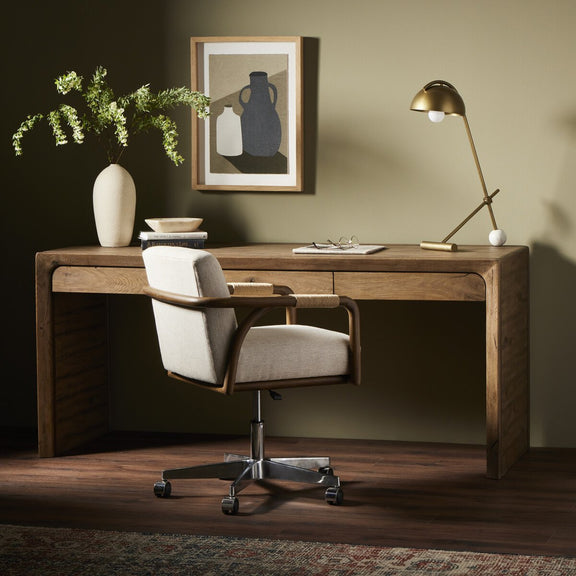 Henry Desk - Rustic Grey Veneer