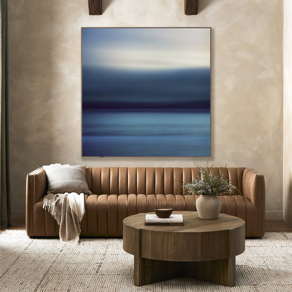 Storm Over The Pacific Ocean by Getty Images - Rustic Walnut