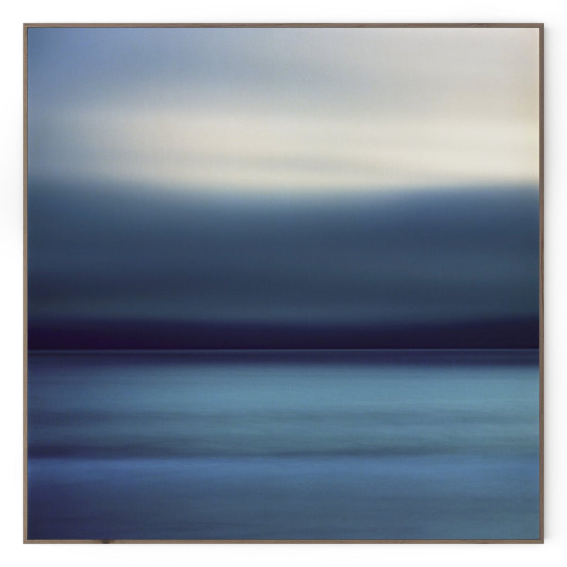 Storm Over The Pacific Ocean by Getty Images - Rustic Walnut