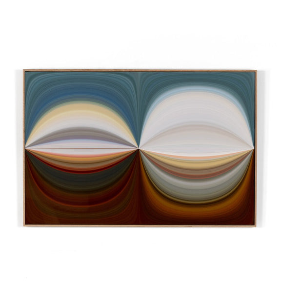 Abstract Curves by Getty Images - White Oak Floater