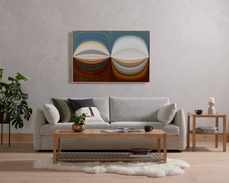 Abstract Curves by Getty Images - White Oak Floater