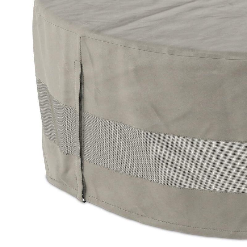 Weatherproof Outdoor Round Coffee Table Cover - Baron Grey