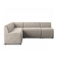 Augustine Dining Banquette, L-Shape - Orly Natural