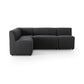 Augustine Dining Banquette, L-Shape - Fiqa Boucle Charcoal