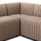 Augustine Dining Banquette, L-Shape - Crypton Nomad Taupe