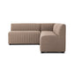 Augustine Dining Banquette, L-Shape - Crypton Nomad Taupe