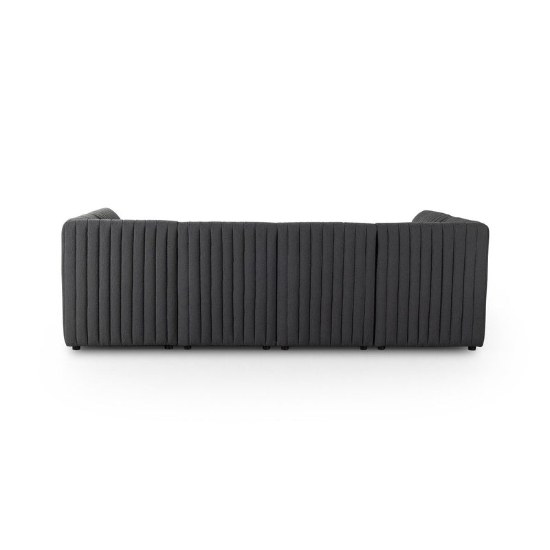Augustine Dining Banquette, U Shape - Fiqa Boucle Charcoal