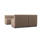 Augustine Dining Banquette, U Shape - Crypton Nomad Taupe