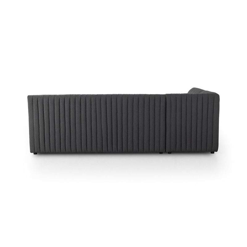 Augustine Dining Banquette, L-Shape - Fiqa Boucle Charcoal