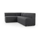 Augustine Dining Banquette, L-Shape - Fiqa Boucle Charcoal