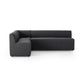 Augustine Dining Banquette, L-Shape - Fiqa Boucle Charcoal