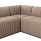 Augustine Dining Banquette, L-Shape - Crypton Nomad Taupe