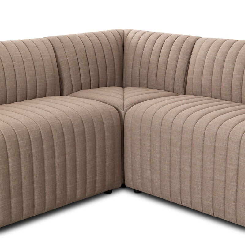 Augustine Dining Banquette, L-Shape - Crypton Nomad Taupe