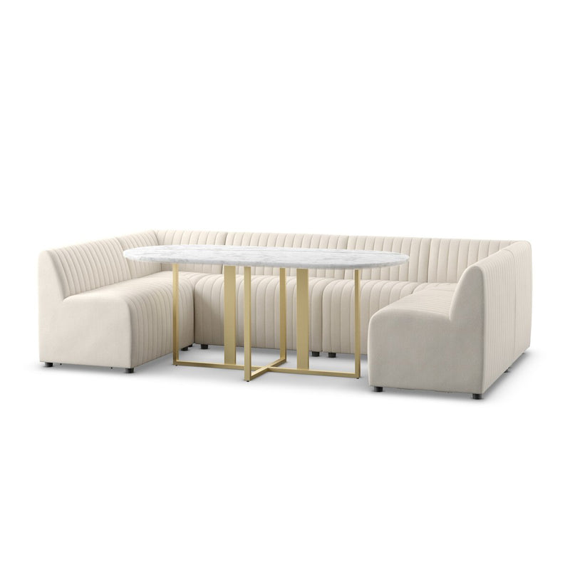 Augustine Dining Banquette, U Shape - Capri Oatmeal