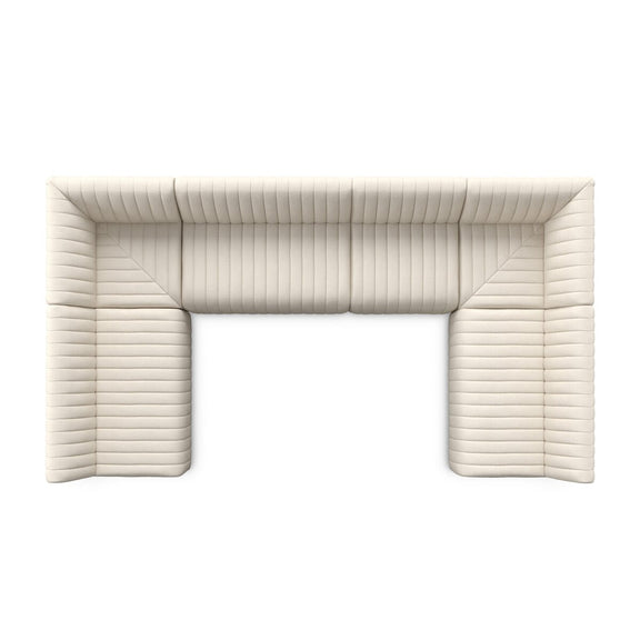 Augustine Dining Banquette, U Shape - Capri Oatmeal