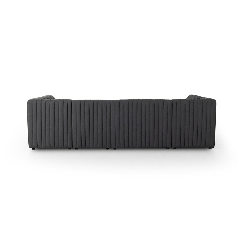 Augustine Dining Banquette, U Shape - Fiqa Boucle Charcoal