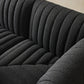 Augustine Dining Banquette, U Shape - Fiqa Boucle Charcoal