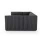 Augustine Dining Banquette, U Shape - Fiqa Boucle Charcoal
