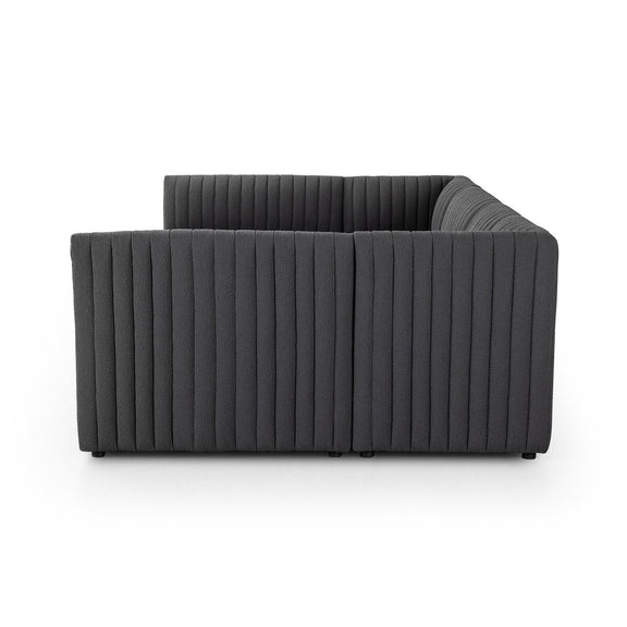Augustine Dining Banquette, U Shape - Fiqa Boucle Charcoal