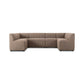 Augustine Dining Banquette, U Shape - Crypton Nomad Taupe