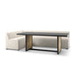 Augustine Dining Banquette, L-Shape - Capri Oatmeal