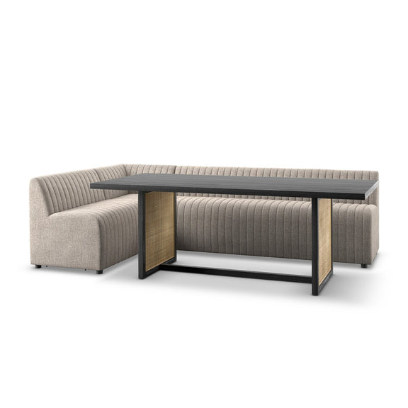 Augustine Dining Banquette, L-Shape - Orly Natural