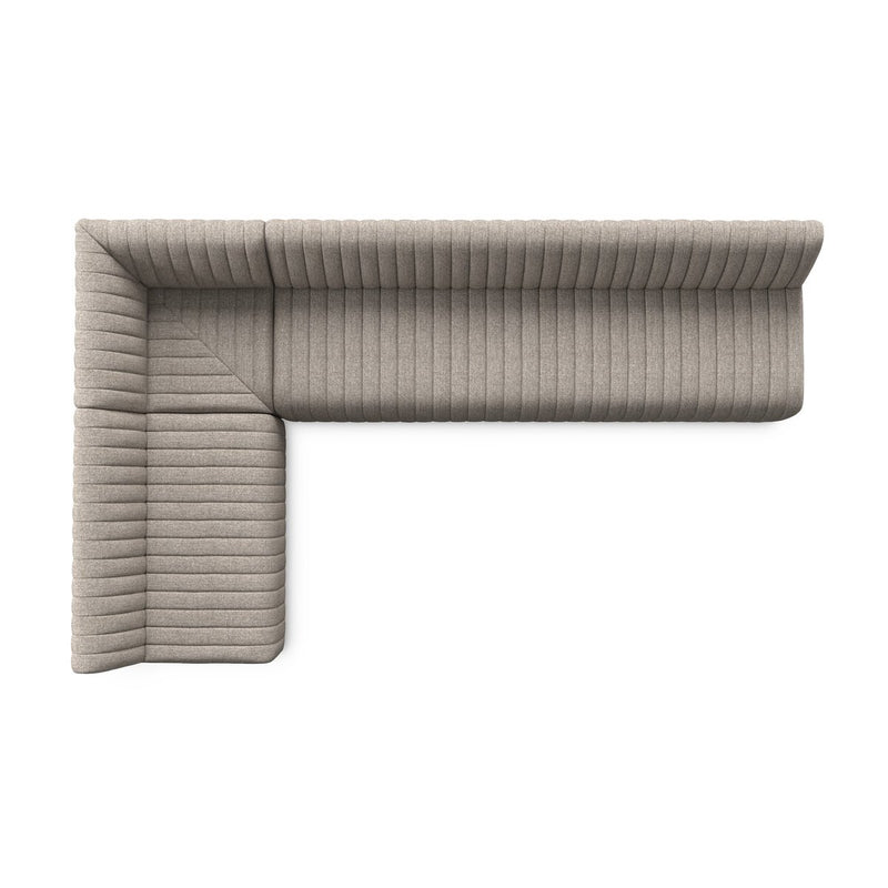 Augustine Dining Banquette, L-Shape - Orly Natural