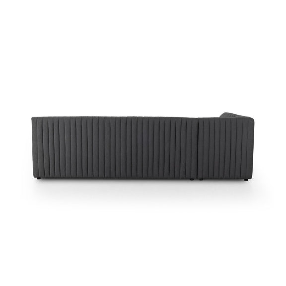 Augustine Dining Banquette, L-Shape - Fiqa Boucle Charcoal