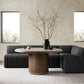 Augustine Dining Banquette, L-Shape - Fiqa Boucle Charcoal