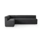 Augustine Dining Banquette, L-Shape - Fiqa Boucle Charcoal