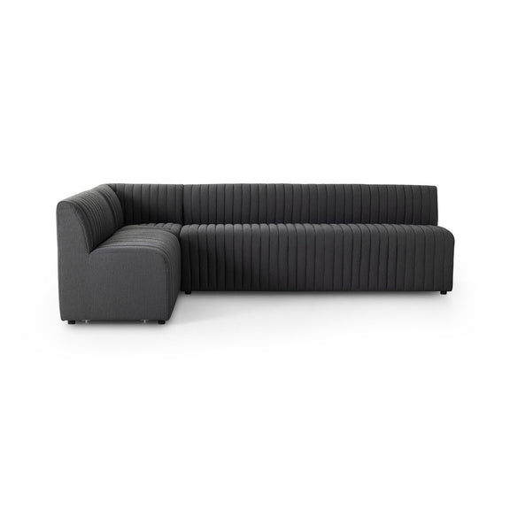 Augustine Dining Banquette, L-Shape - Fiqa Boucle Charcoal