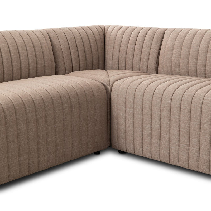 Augustine Dining Banquette, L-Shape - Crypton Nomad Taupe