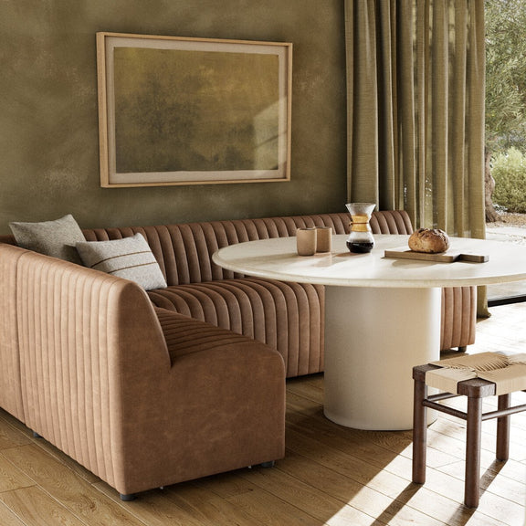 Augustine Dining Banquette, L-Shape - Palermo Drift