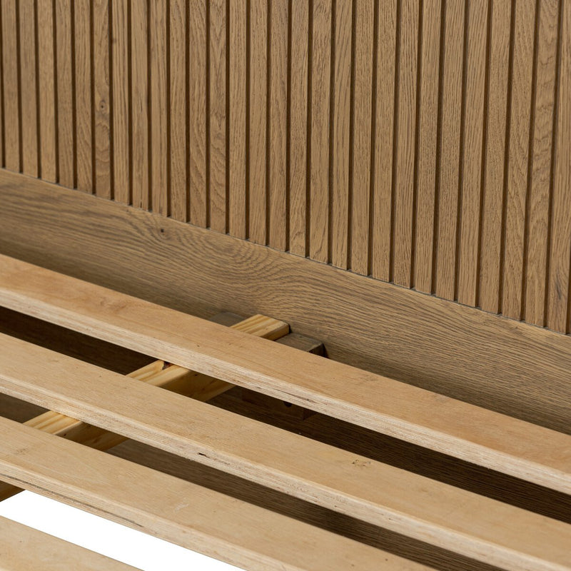 Leo Bed - Rustic Light Natural Oak