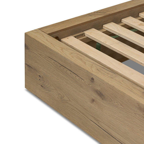Leo Bed - Rustic Light Natural Oak