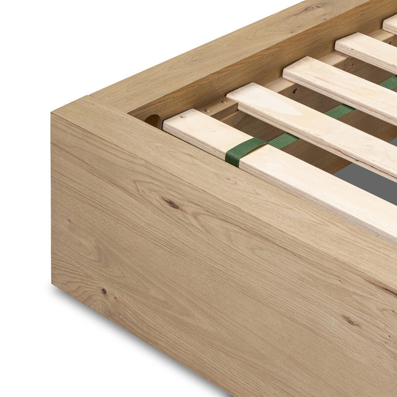 Leo Bed - Rustic Light Natural Oak