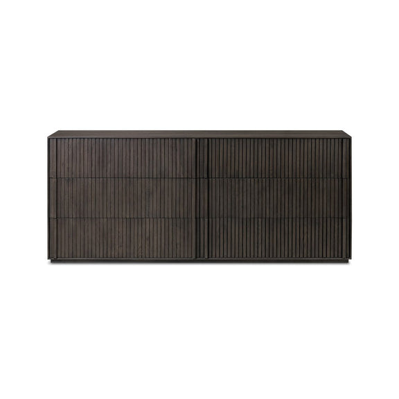 Leo 6 Drawer Dresser - Smoked Black