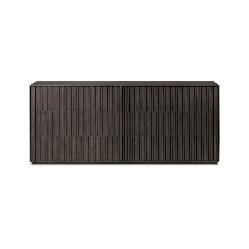 Leo 6 Drawer Dresser - Smoked Black